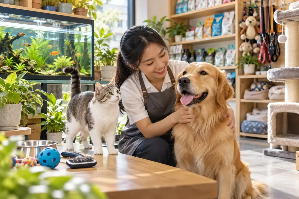 Minh họa lĩnh vực Thú cưng & cây cảnh