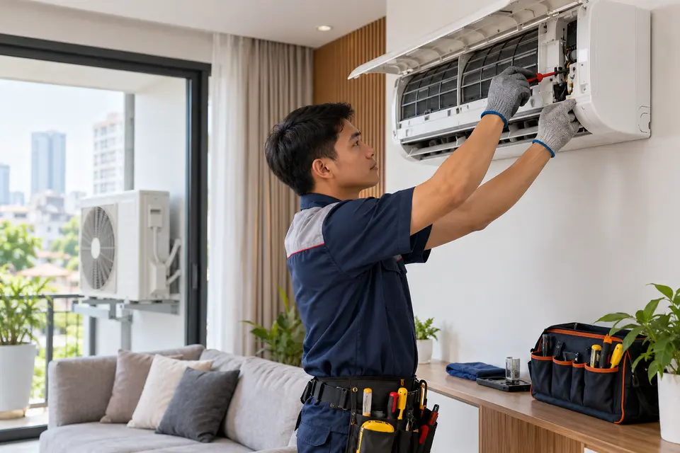 Minh họa lĩnh vực Sửa chữa điện lạnh