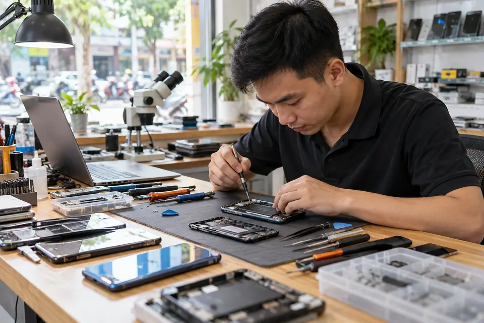 Minh họa lĩnh vực Phụ kiện điện thoại