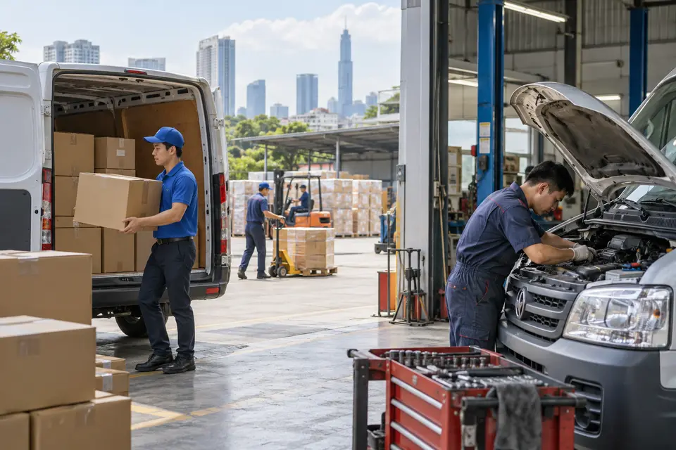 Minh họa lĩnh vực Ô tô & phụ tùng